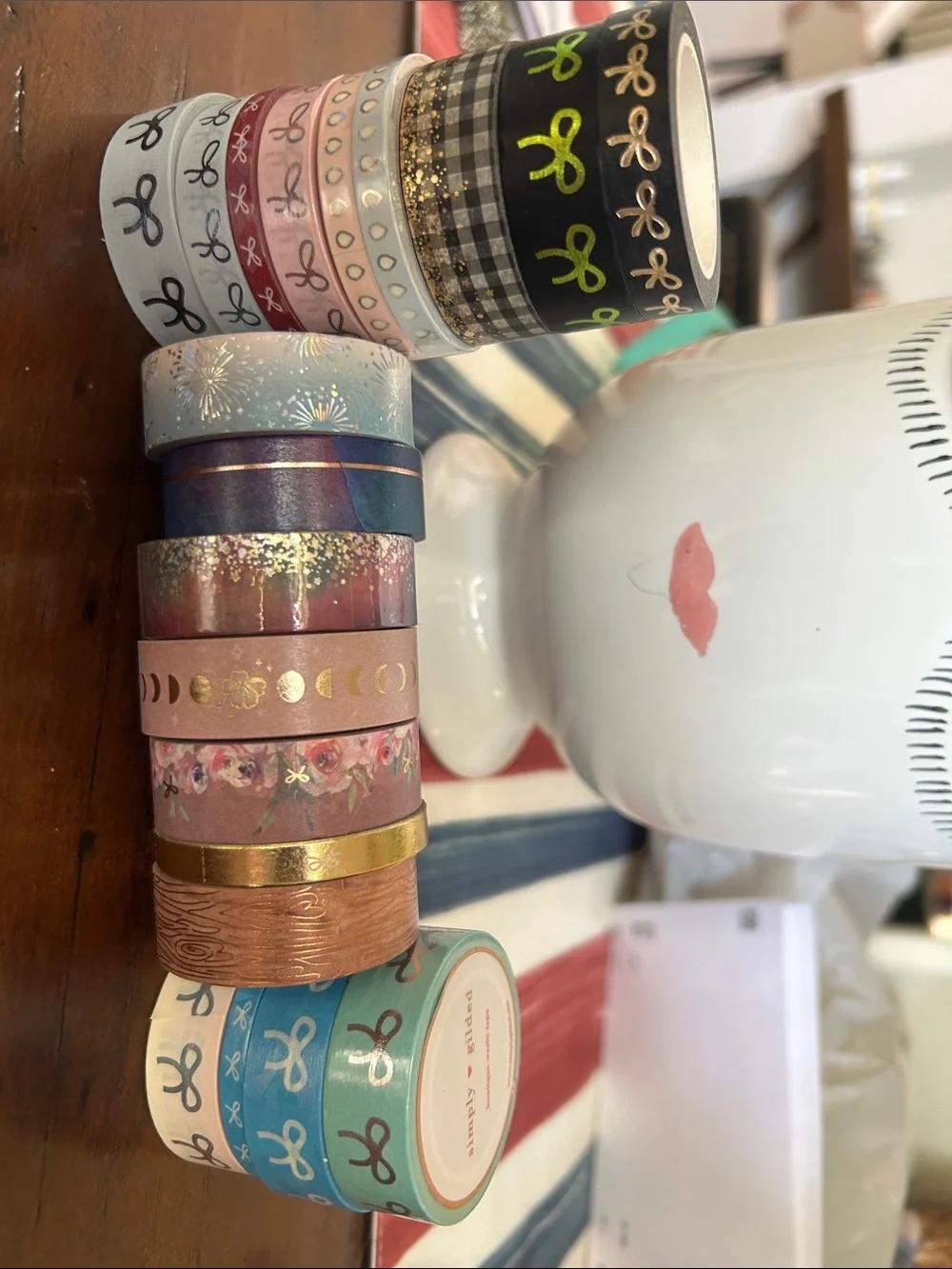 Simply gilded bundle 20Washi Tape Set - Assorted Blue, Pink, Gold, Black